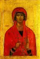 Марина (Маргарита) Антиохийская святая великомученица. Деревянная икона на левкасе 13 см