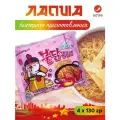 Корейская Острая лапша быстрого приготовления со вкусом курицы с соусом Карбонара / SAMYANG HOT CHICKEN FLAVOR RAMEN CARBO4шт/ Розовая