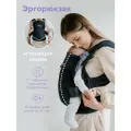 Эргорюкзак для новорожденных кенгуру слинг переноска Ergonomic Mesh, антрацит BABYROX