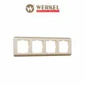 Рамка из пластика на 4 поста Werkel Stream W0042111 шампань