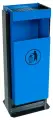 Урна уличная металлическая УОН-2 (опрокидывающаяся) (Синяя)