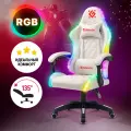 DEFENDER Игровое кресло DEFENDER Energy белый, RGB, класс 4, PU