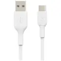 Кабель Belkin USB-A - USB-C, 1м, пластик, белый
