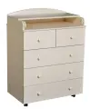 Ульяна (3) 800/5 ЛДСП Комод детский с пеленальной доской, с шариковыми направляющими