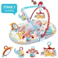 YOOKIDOO развивающий коврик Цирк интерактивный с машинкой круглый с дугами