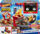Набор игровой Hot Wheels Monster Trucks Сокрушители арен Испытание огнем HNB90
