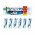 Шоколадный батончик Bounty с нежной мякотью кокоса, пачка 6 штук по 27,5 г