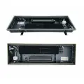 Внутрипольный конвектор Techno Vent KVZV 250-85-3000/24V/С с вентилятором, окантовка цвет серебро, без решетки/водяной/