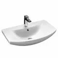 Раковина в ванную Балтика 70, полукруглая, накладная, белая, фарфор