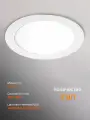 Светильник светодиодный встраиваемый ультратонкий / комплект 4 шт. JAZZway PPL-R 12w 4000K d170мм