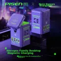 Pisen EVA Co-Branded GaN Desktop Charger Station, 65W Fast Charging Set, 45W Multi-Port 8-In Socket, Magnetic, Suitable for Apple 16, Lenovo, Huawei, Xiaomi Phones, Tablets, And Computers