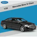 Металлическая коллекционная модель автомобиля Welly. Mercedes Benz. S-Class. Мерседес (Масштаб 1/24, черная)