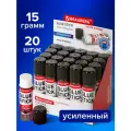 Клей-карандаш усиленный BRAUBERG ULTRA STRONG 15 г выгодная упаковка комплект 20 шт, Ю. корея, 880236
