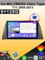 Магнитола для MULTIMEDIA Chery Tiggo T11 2005-2013, Автомагнитола для Чери Тигго Т11 ,4G Android 6+128GB 2din Мультимедиа Bluetooth FM WIFI Автомобильный