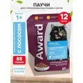 AWARD STERILIZED SALMON для взр кастрир котов и стерилиз кошек с лососем в соусе пауч 85 гр 85 гр х 12 шт