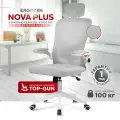 Компьютерное кресло Ergozen Nova Plus с подголовником светло-серый/белый