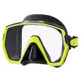 Маска для плавания TUSA FREEDOM HD, желтая рамка, черный силикон