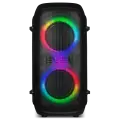 Патибокс SVEN PS-800, с RGB подсветкой, Bluetooth, караоке и FM-радио