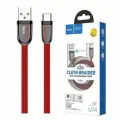 Кабель для зарядки и передачи данных Hoco U74 USB Type-C 1.2м, 3.0A, красный