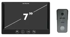 Комплект видеодомофона Skybeam 94712HA+94208-1080PBL 7 цвет черный