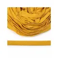 Шнур плоский х/б 15мм турецкое плетение цв.006 желтый уп.50 м