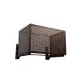 Корзина/короб для кондиционера 900х600х550с кронштейнами, Коричневая (RAL 8017), перфорация -клевер-