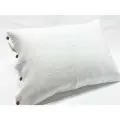 50х70 наволочка льняная White наволочка на пуговицах 100% лён белая не умягчённая