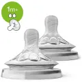 Соска Philips AVENT Natural силиконовая SCF042/27 1м+, 2 шт. прозрачный