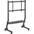 Стойка для телевизора 40-90 с кронштейном, мобильная Ridberg LDT03-25FLW (Black)