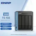 Охранное оборудование для дома и дачи QNAP TS-416-4G с 4 отсеками (бездисковый)