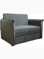 Диван-кровать StylChairs Кира, ширина 100 см, обивка велюр, цвет тёмно-серый (антрацит)