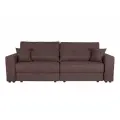 Диван-кровать Клевер коричневый велюр, еврокнижка с независимым пружинным блоком