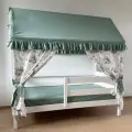 Текстиль на кроватку домик 160х80 (олива/олени) ТД-43