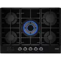 Газовая варочная панель Haier HHX-G75CWSB 68 см, 5 конфорок электроподжиг газконтроль, черный