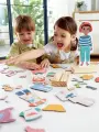 Магнитный конструктор для детей Hape Меняй наряд, 2 фигурки, 67 элементов одежды E1651_HP