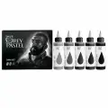 Краска для тату, набор теневых пигиентов Crey Pastel Dark Set Gallery Tattoo Ink, 100мл