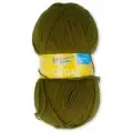 Пряжа Семеновская Olga (Ольга ПШ) зеленый янтарь (1437), 50%шерсть/50%акрил, 392м, 100г, 5шт