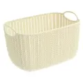 Корзина ювелирные украшения и бижутерия IDEA (М-Пластика) Вязание 7 л 1 белый ротанг 17.5 см 19 см 1 шт. 7 л 28 см отсутствует
