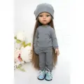 Комплект одежды и обуви для кукол Paola Reina 32 см, серый, голубой