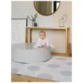 Игровой коврик Parklon Sillky Portable Уютные кружочки, складной, противоскользящий, для ползания, 140х200х1 см