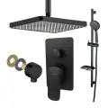 Душевая система Aquatek Вега AQ1075MB черная, антиизвестковое покрытие