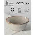 Соусник Magistro Vintage, 11.5×5.5 см, фарфор, серый