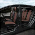 Комплект авточехлов Автопилот Renault Fluence (40/60) с 09-17г. / Megane III с 10-16г. Экокожа (Черный + Темно-коричневый)