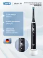 Электрическая зубная щетка Braun Oral-B iOM6.1B6.2D Matte Black 10500 оборотов 5 умных режимов 56 минут работы датчик давления индикатор износа щетины приложение футляр