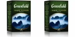 Greenfield Чай черный Magic Yunnan, листовой, 100 г, 2 уп
