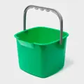 Ведро для уборки, 7.5 л, 25.2x25.5x19 см, зелёный