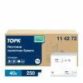 Туалетная бумага Tork Universal, листовая, система T3, 250 листов, 1сл, белая, 40 пачек (арт: 114272)