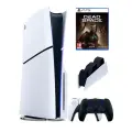 PS5 (ПС5) Игровая приставка Sony PlayStation 5 Slim disk + 2-й геймпад + зарядное + 2 игры Sonic + Spider-Man, 1000Gb
