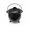 Ведьмин котел алтарный чугунный, 17 х 22 см, цвет черный, для гаданий