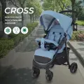 Коляска прогулочная всесезонная MOWBaby CROSS RA080 Blue 2024